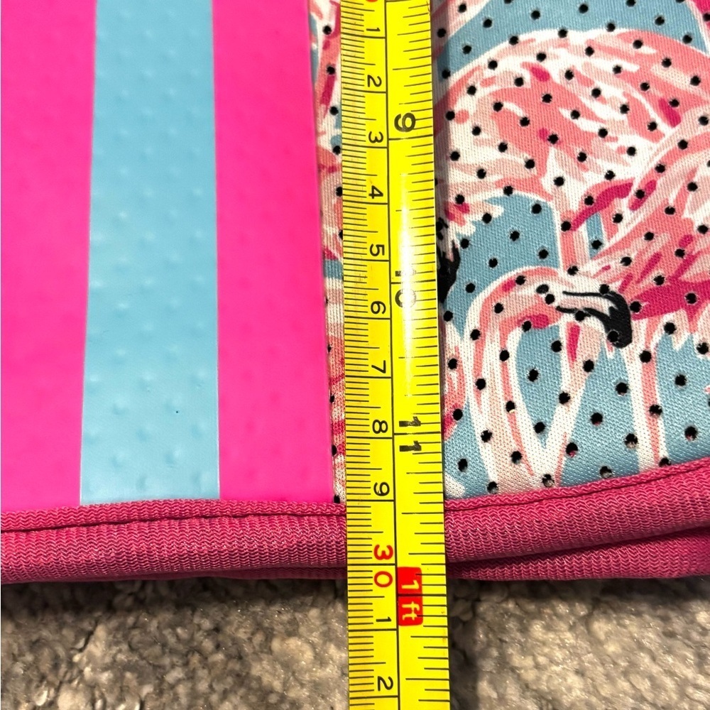 NWT Simply Southern Large Neoprene Pink/Blue Flamingo Crossbody - Picture 7 of 7